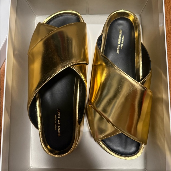 Junya Watanabe metallic platform slip ons - Picture 3 of 9